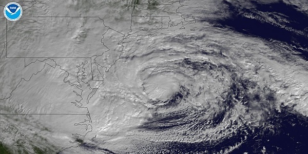 Satellite image of Hurricane Sandy (Photo by NOAA’s National Ocean Service/ Flickr)