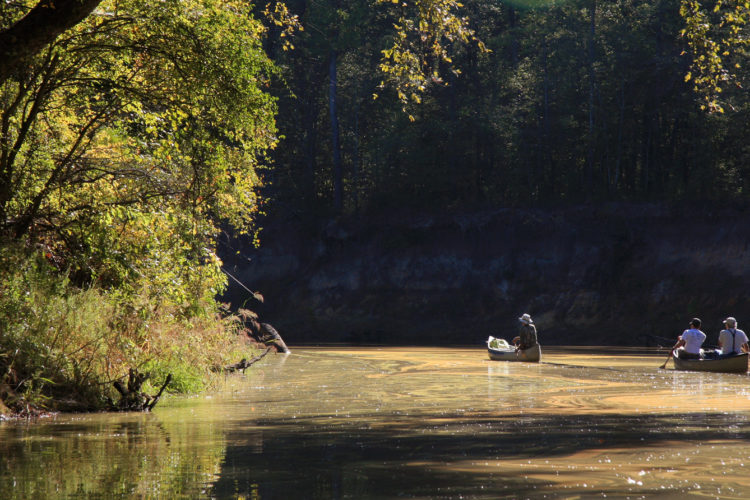 Paddling in Neches River. Photo by Jonathan Gerland