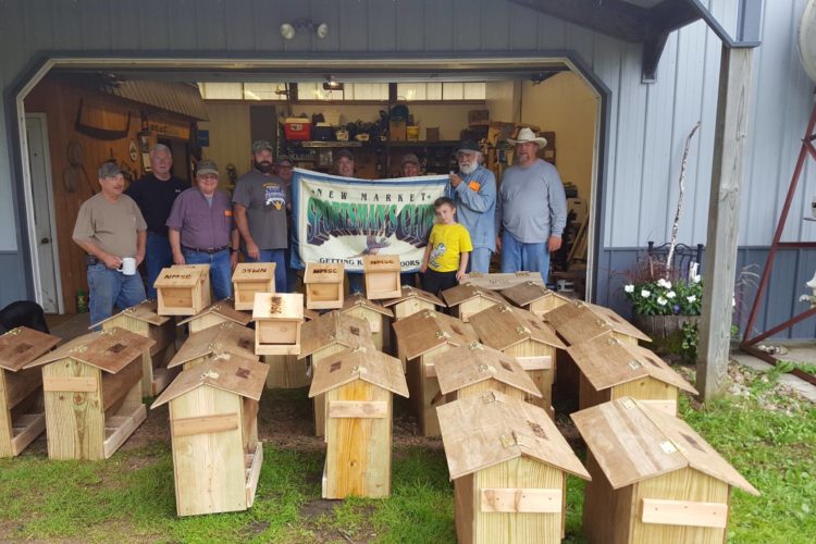 24 pheasant feeders and 12 bird feeders were built last month with the new market Sportsman clubl. Photo from MCF