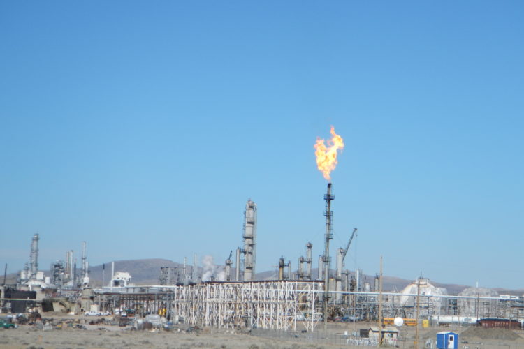 Methane, often wasted through the venting and flaring from oil and gas fields, is a potent greenhouse gas. Photo by Lew Carpenter 