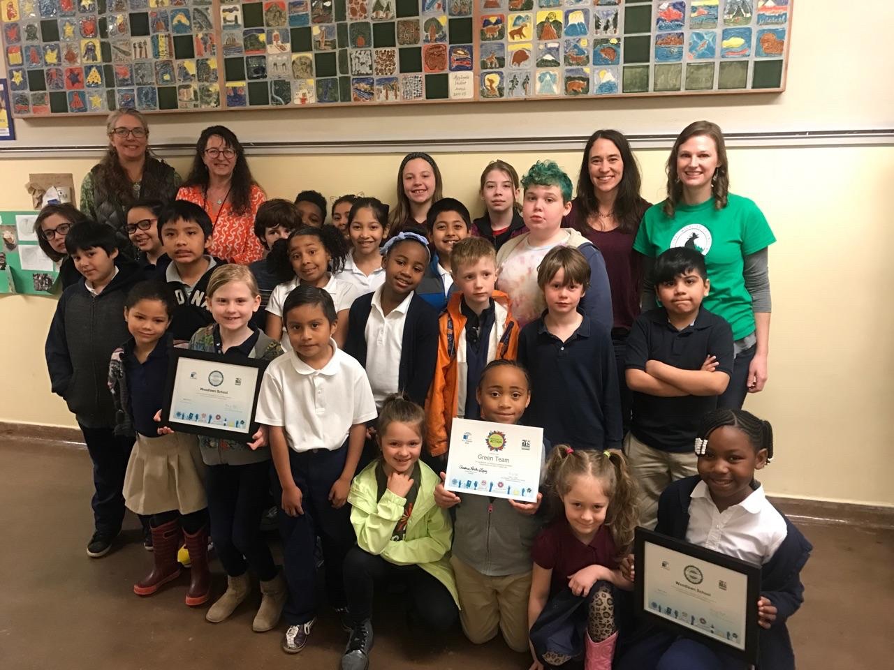 Woodlawn's Green Team celebrates their Eco-Schools USA Awards - Woodlawn School (credit)