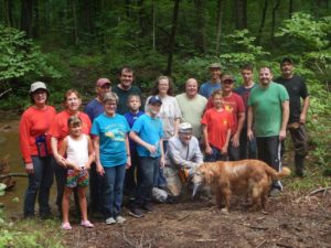 Volunteers at Fishing Creek photo by Linda Ferich