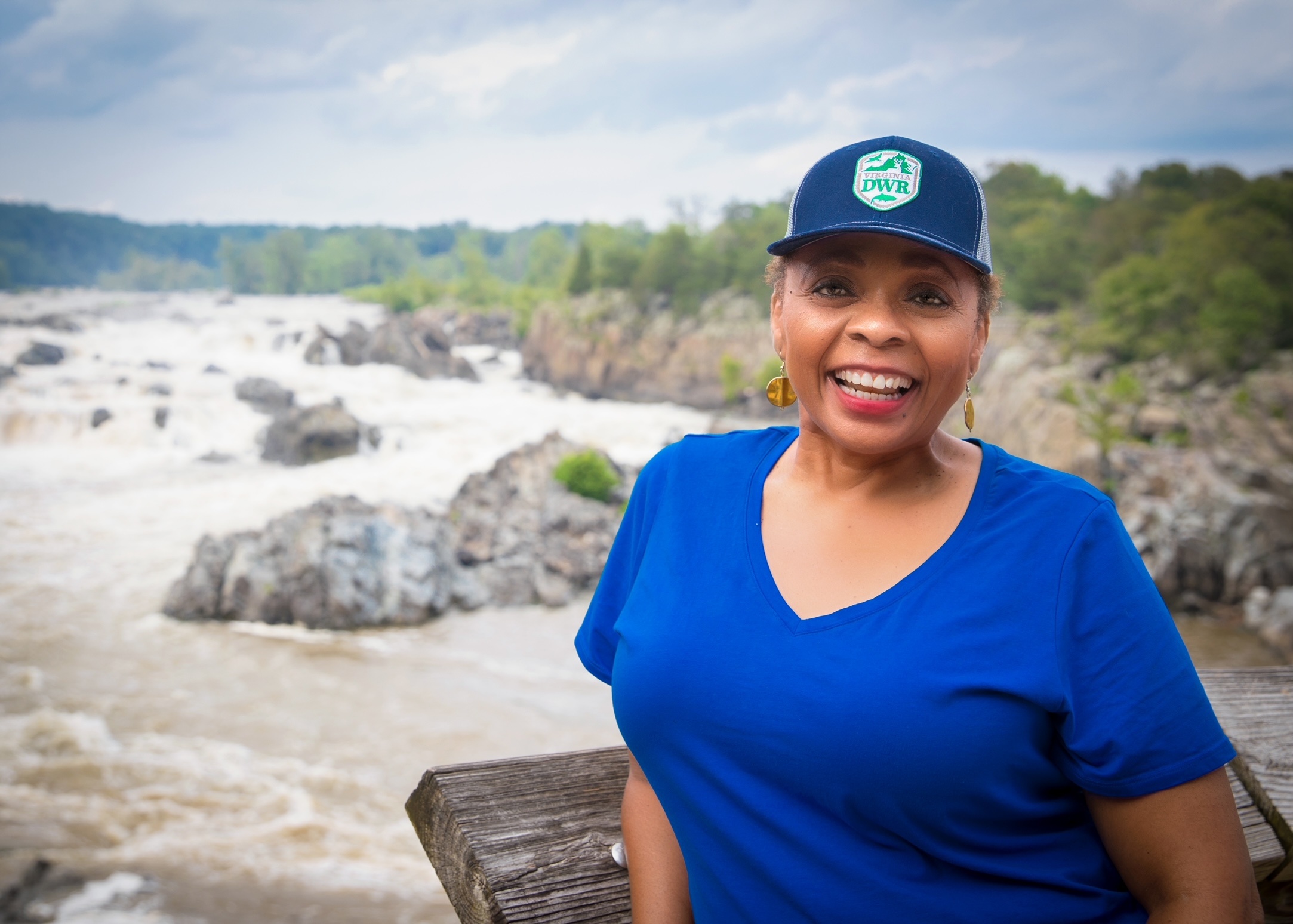 Dr. Mamie Parker at Great Falls Park in Virginia.