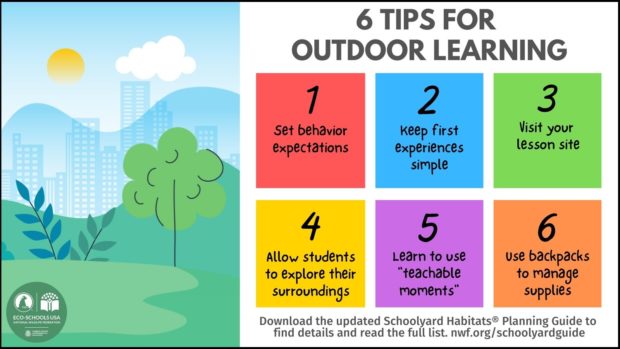 tips for outdoor learning poster