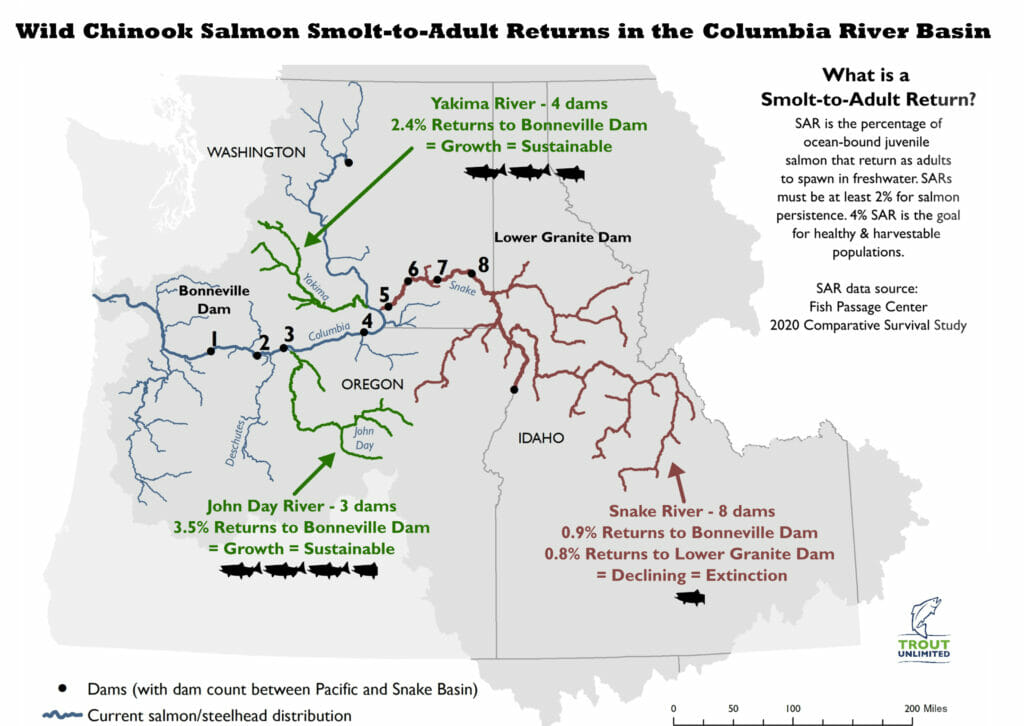 map of Columbia River Basin