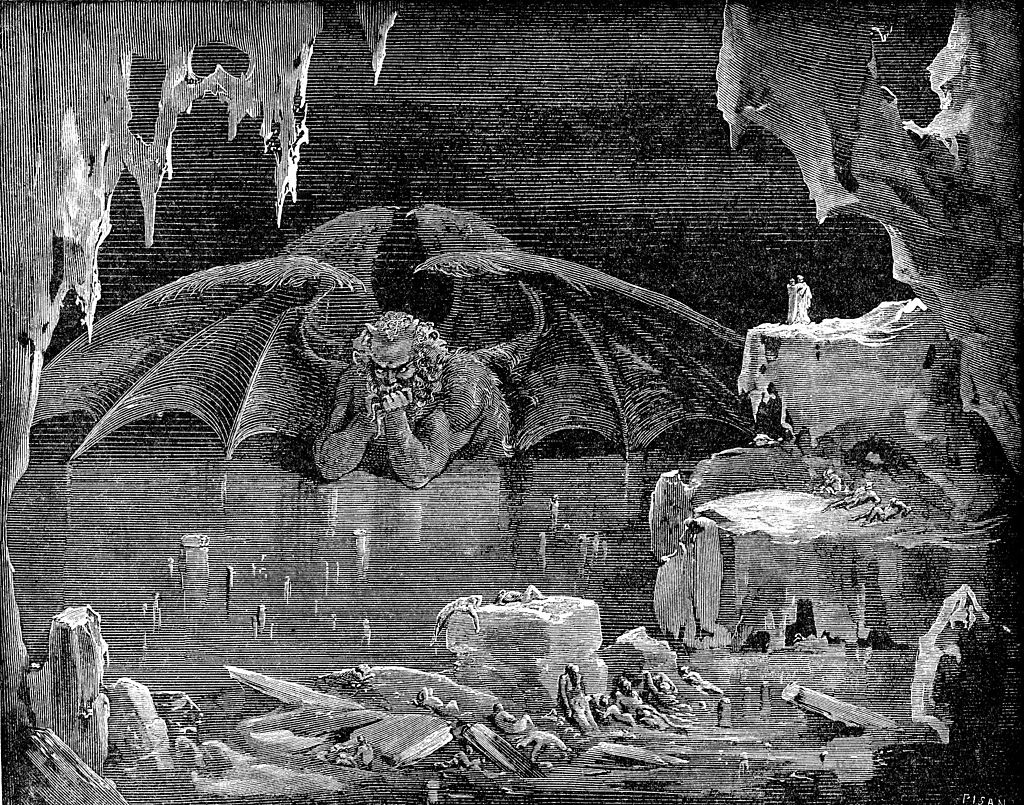 Dante’s version of Satan included bat-like wings