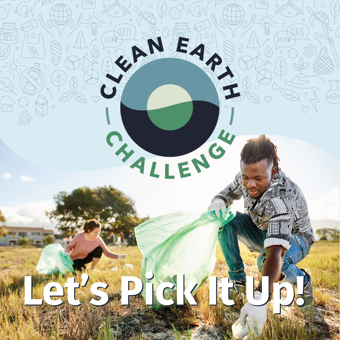 Clean Earth Challenge asking to pick liter up