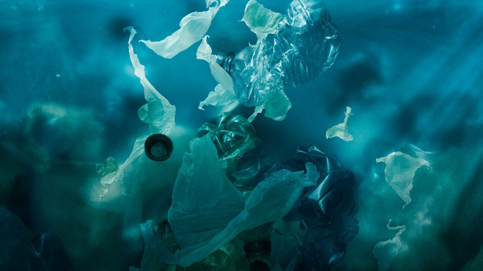 Plastic underwater