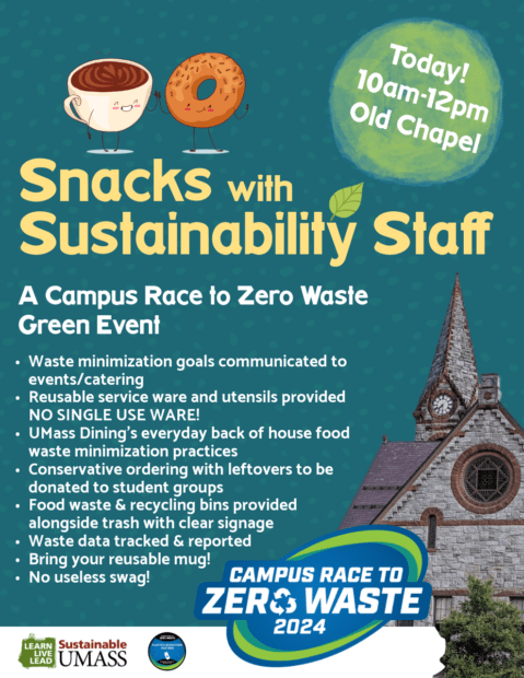 A flyer promoting a Campus Race to Zero Waste event.