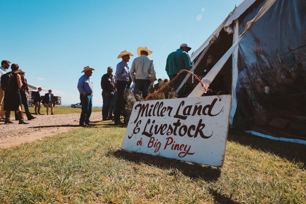 Ranchers gather at an event in Big Piney, Wyoming