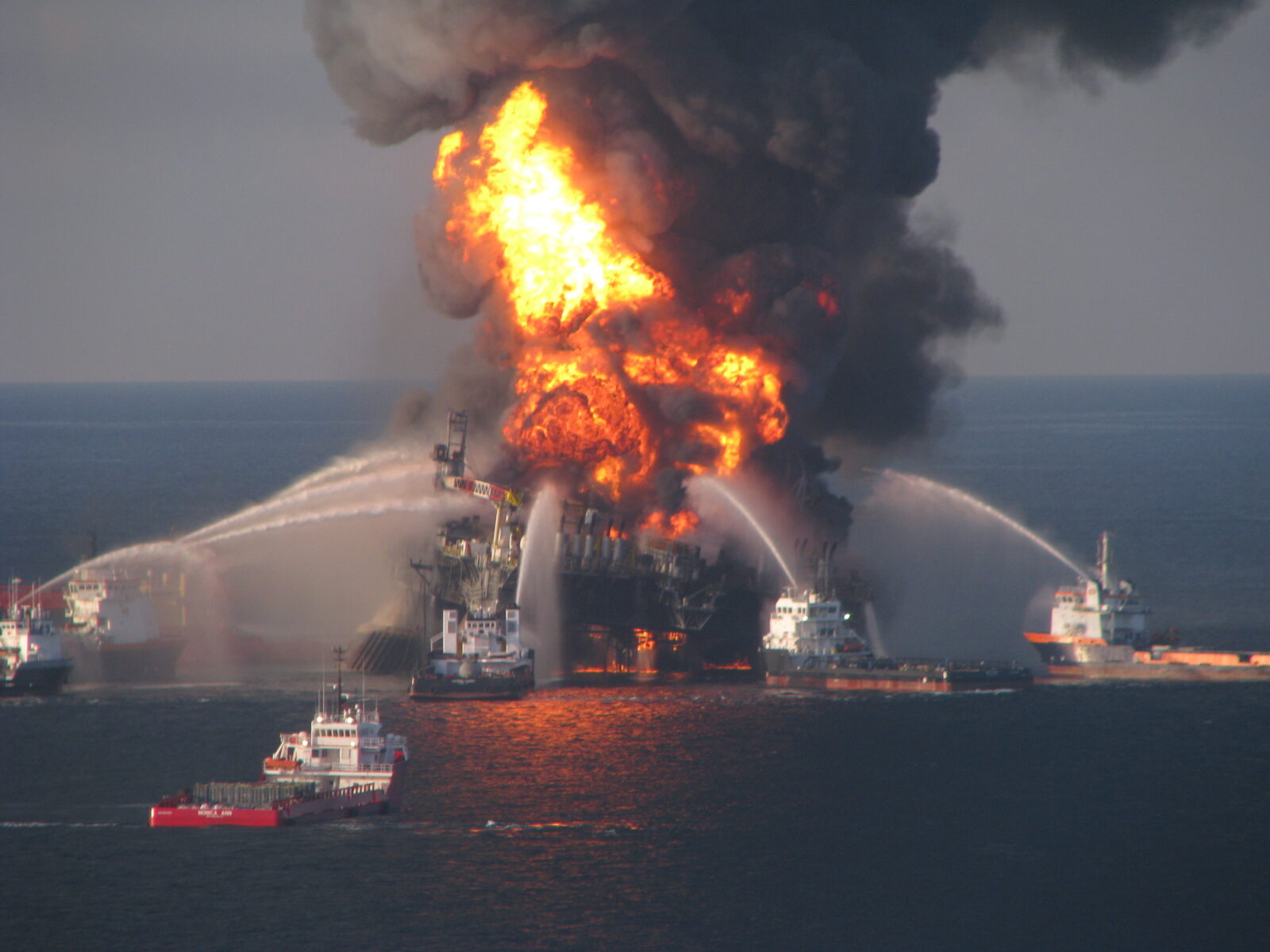 Early response to the Deep Horizon oil spill in the Gulf.
